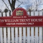 Welcome sign for 1719 William Trent House, indicating visitor parking only.