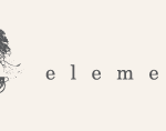 Logo featuring a stylized floral design and the word "elements" in lowercase text.