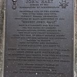 Bronze historical marker honoring John Hart, signer of the Declaration of Independence.