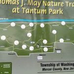 Map of Thomas J. May Nature Trail at Tantum Park, Mercer County, New Jersey.