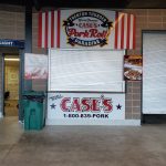 Trenton Thunder Cases Pork Roll Paradise storefront with menu and phone number.