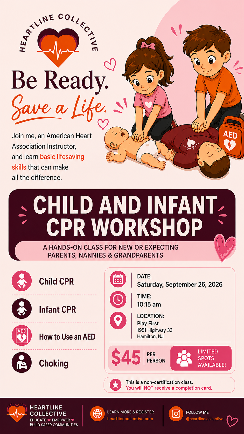 Infant & child CPR Workshop