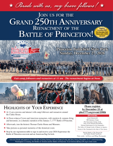 Grand 250th Anniversary Reenactment of the Battle of Princeton