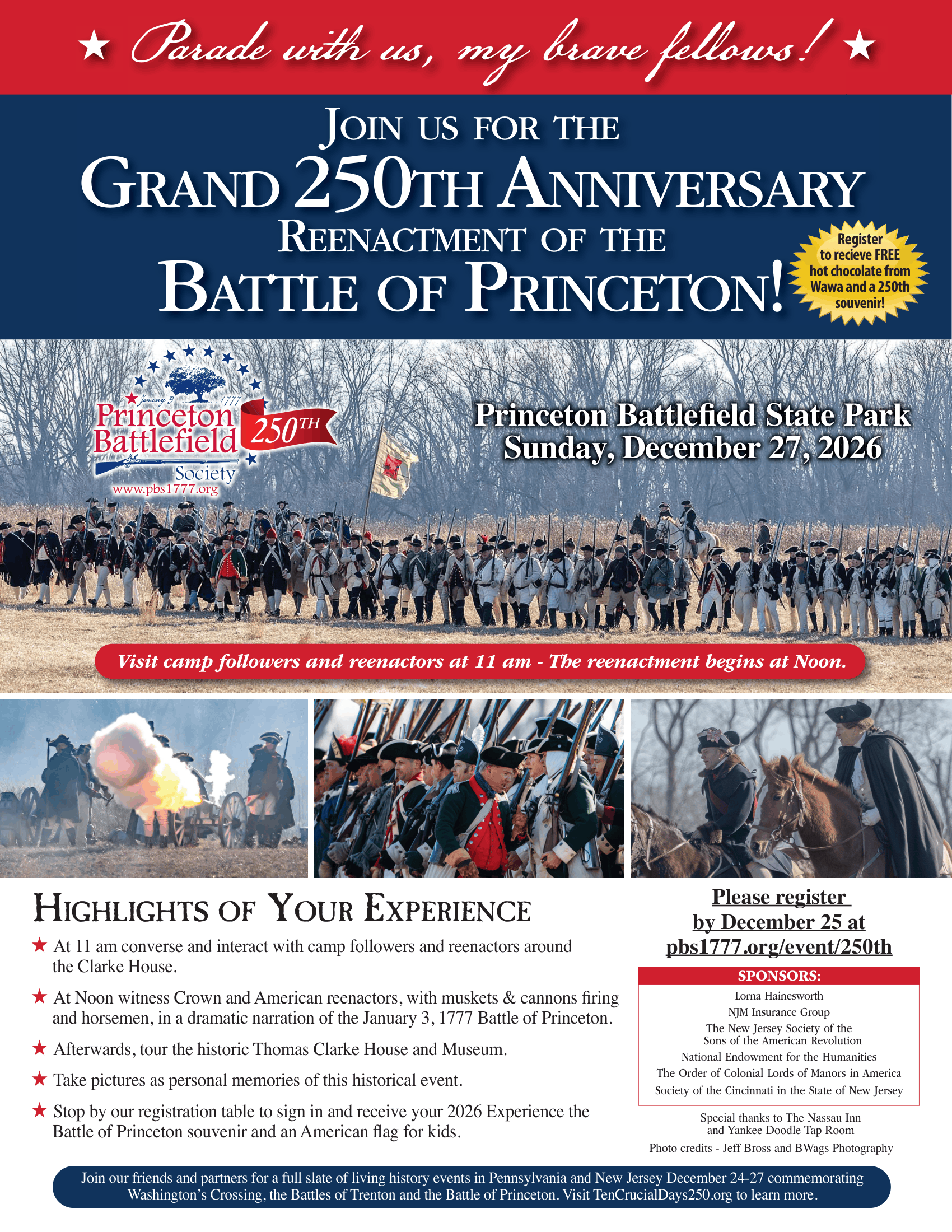 Grand 250th Anniversary Reenactment of the Battle of Princeton